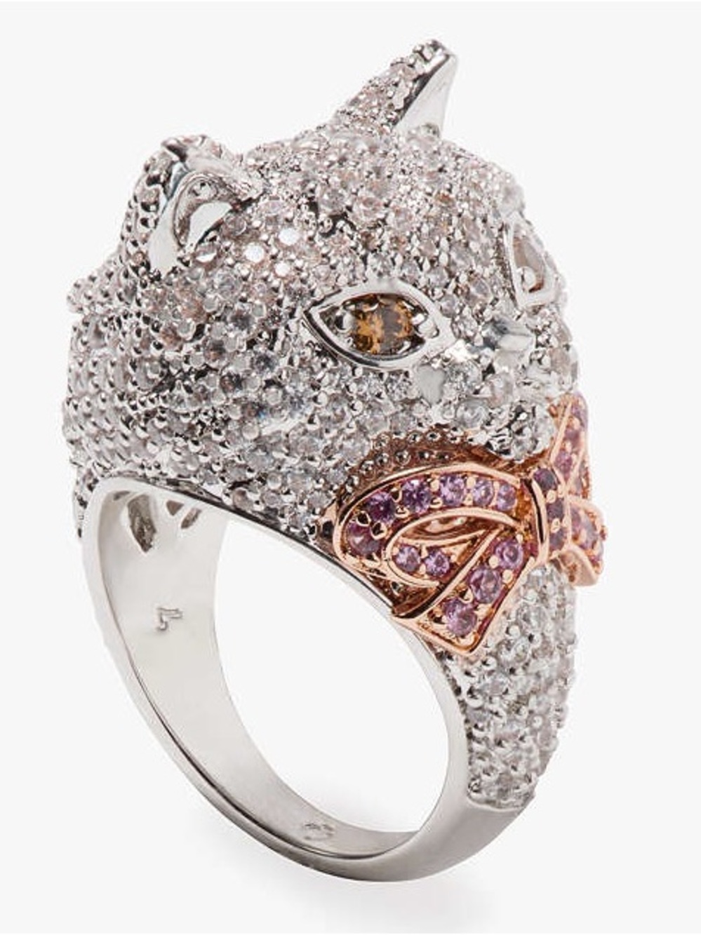 Kate Spade RARE SOLD OUT Pawlina Cocktail Ring With Dusty NWT Size 5 - Picture 2 of 9